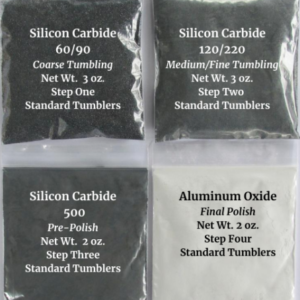 Rock Tumbling Grit and Professional Polish Kit for any Standard Rotary Tumbler