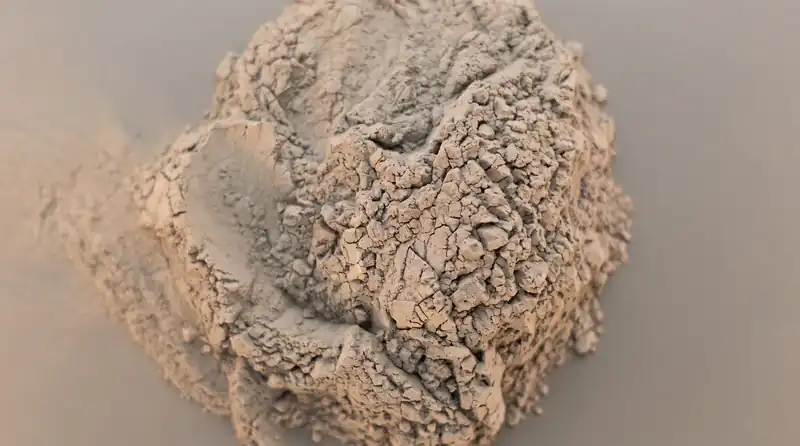 Close-up of fine 500 pre-polish powder
