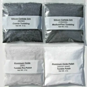 Advanced rock tumbling grit kit for rotary tumblers