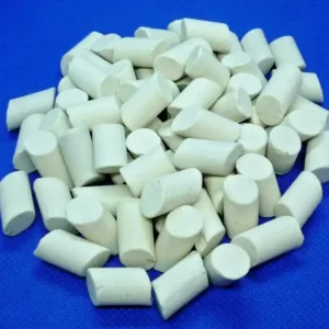 Ceramic cylinder filler media for rock tumbling