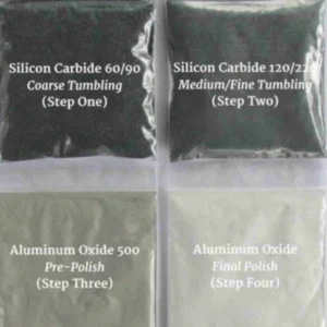 Grit and polish refill kit for Lortone rock tumblers