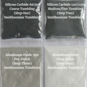 Grit and polish refill kit for Smithsonian rock tumblers