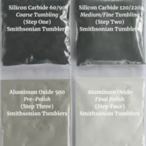 Grit and polish refill kit for Smithsonian rock tumblers