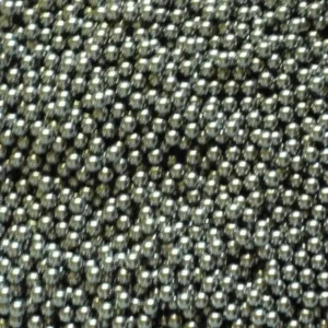 Close-up of 1/8 inch stainless steel 304 ball shot