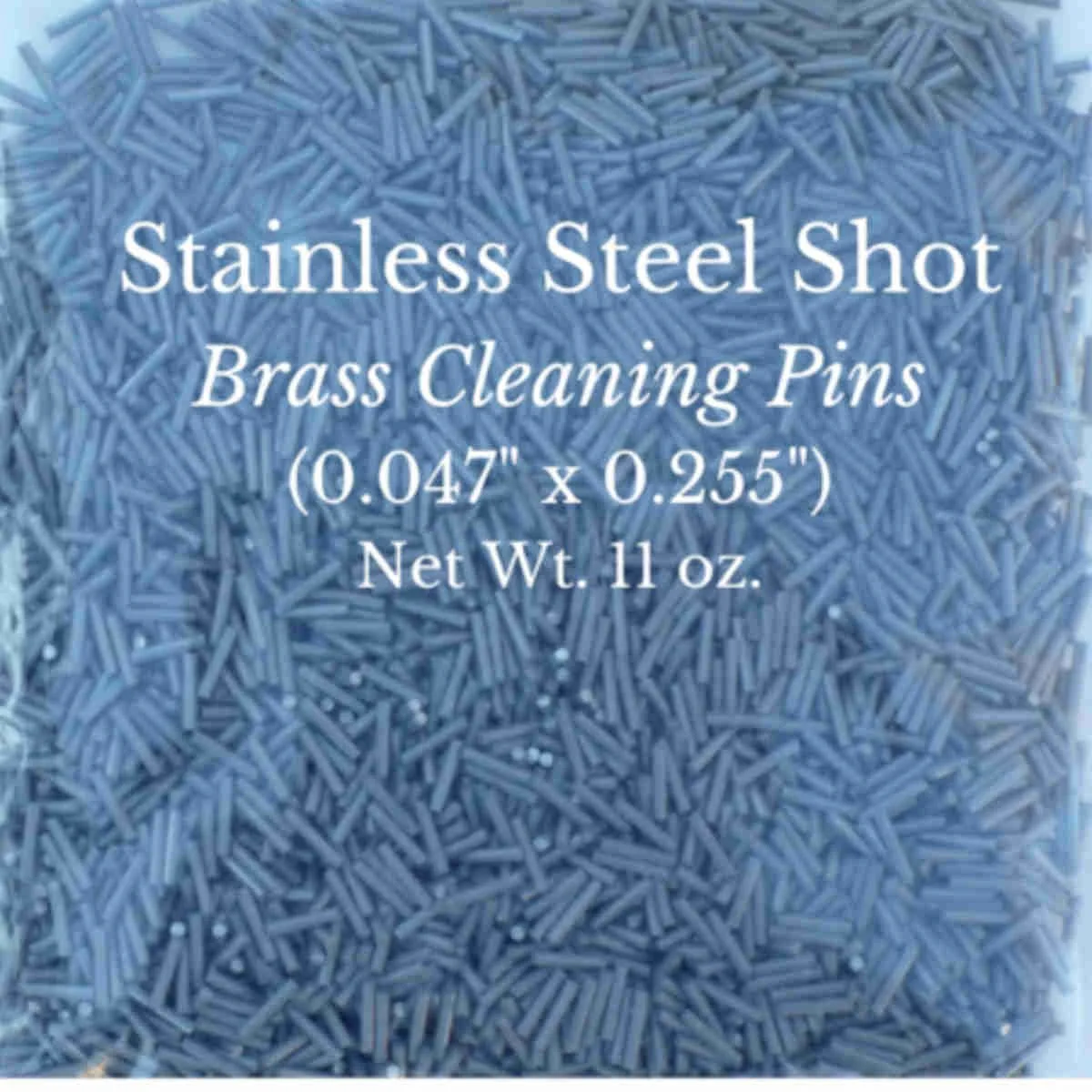 Bag of stainless steel shot pins (.047 x .255 in) for cleaning brass casings